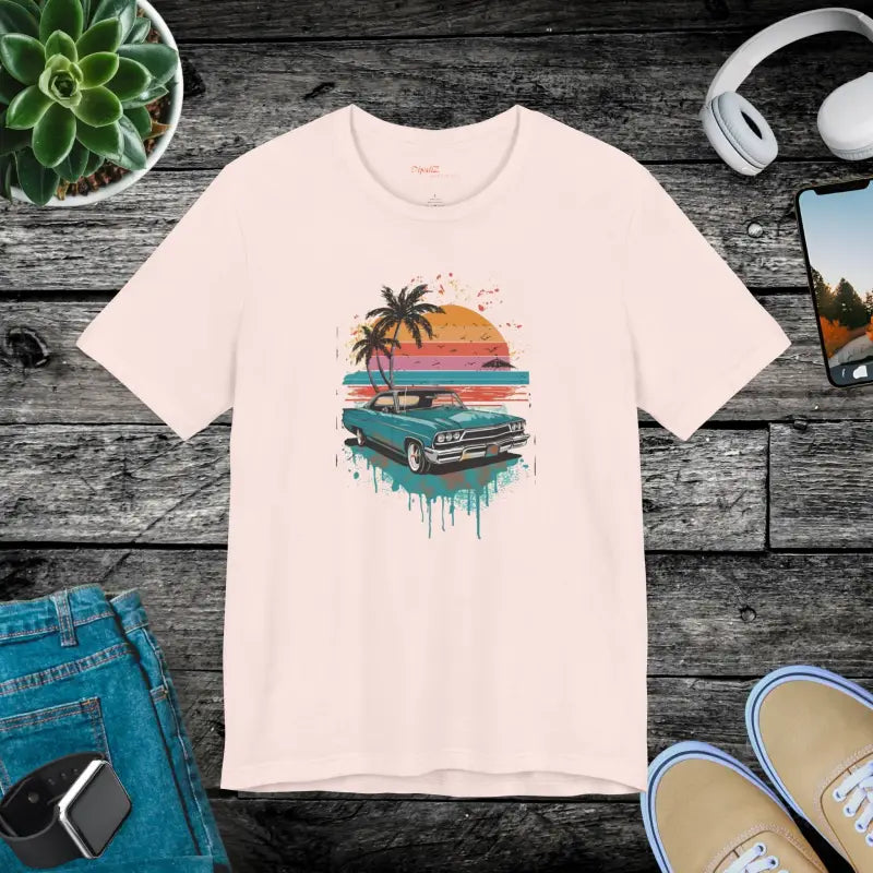 Paradise Unisex Jersey Tee - Beach Vibes Eco-Friendly - DipaliZ