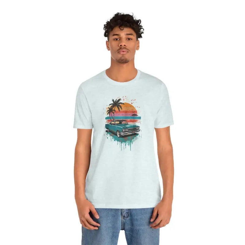 Paradise Unisex Jersey Tee - Beach Vibes Eco-Friendly - DipaliZ