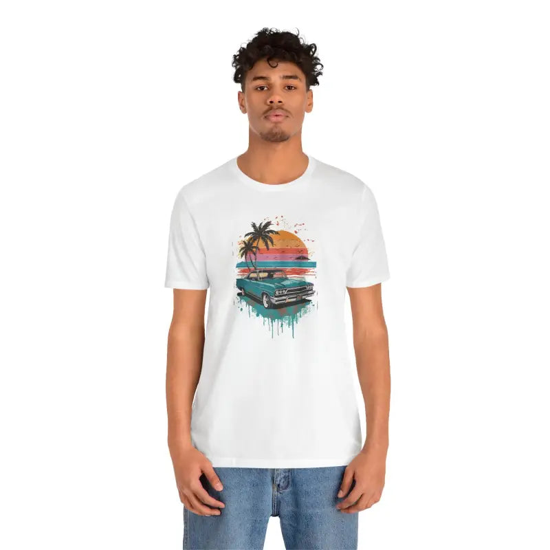 Paradise Unisex Jersey Tee - Beach Vibes Eco-Friendly - DipaliZ