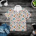 Hawaiian Camp Shirt - Sea Horse Dye Sublimation Print - DipaliZ