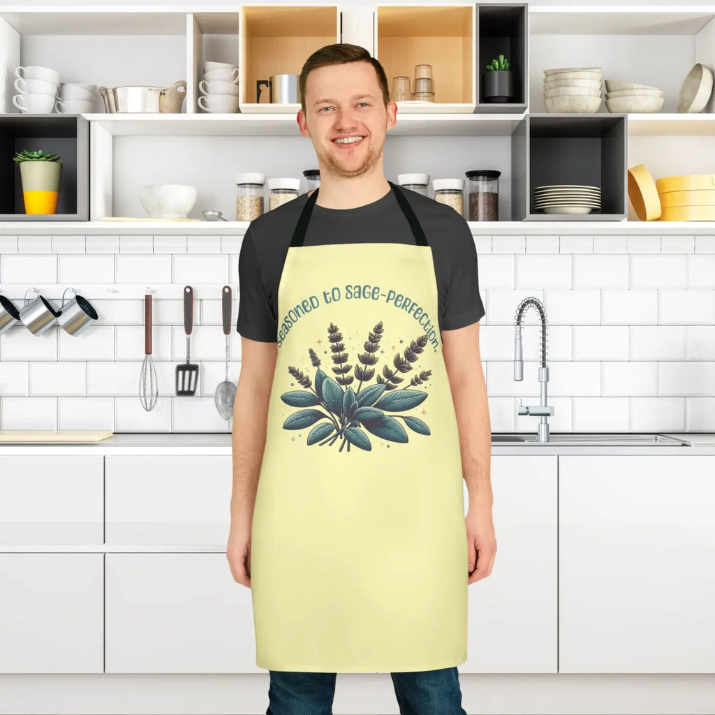 Sage-Perfect Chef Apron - Tie-Back Closure Design - DipaliZ