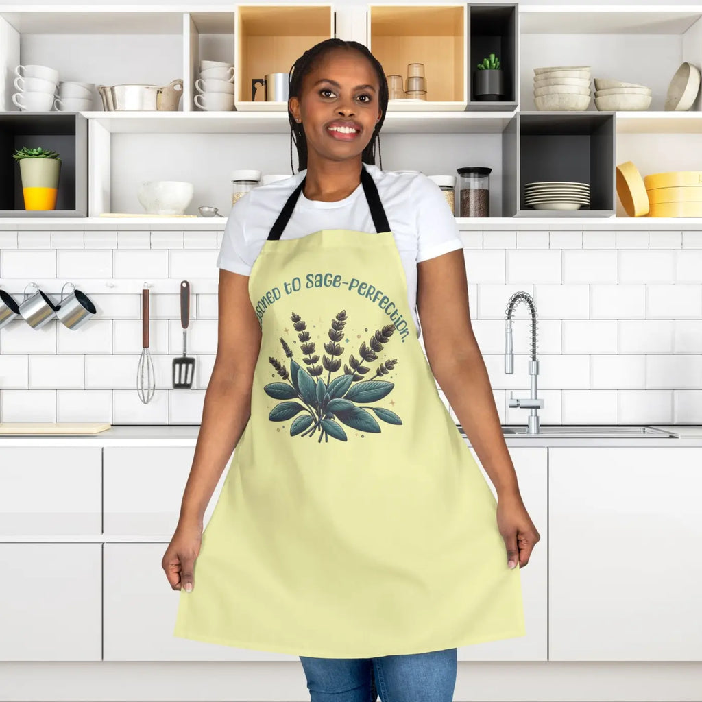Sage-Perfect Chef Apron - Tie-Back Closure Design - DipaliZ