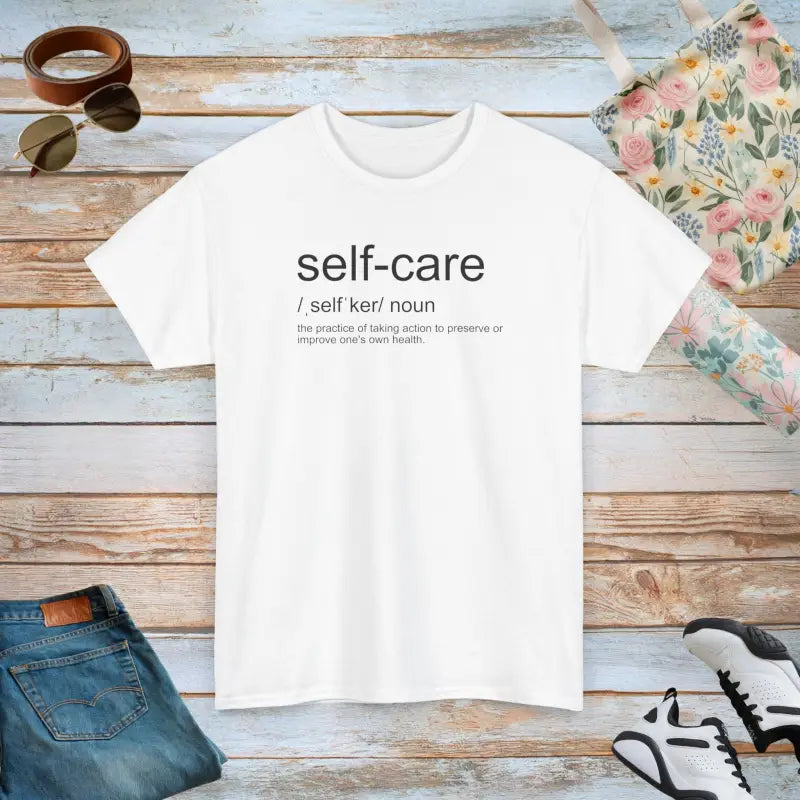 Self Care Definition Unisex Heavy Cotton Tee - Modern Fit - DipaliZ