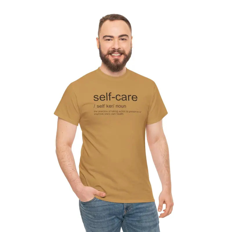 Self Care Definition Unisex Heavy Cotton Tee - Modern Fit - DipaliZ