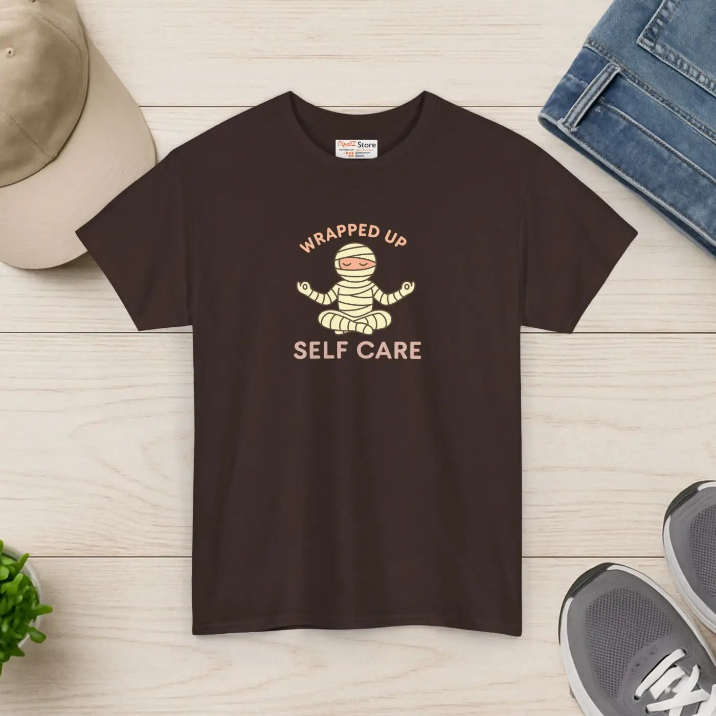 Unisex Heavy Cotton Tee - Relaxed Fit Comfort - DipaliZ