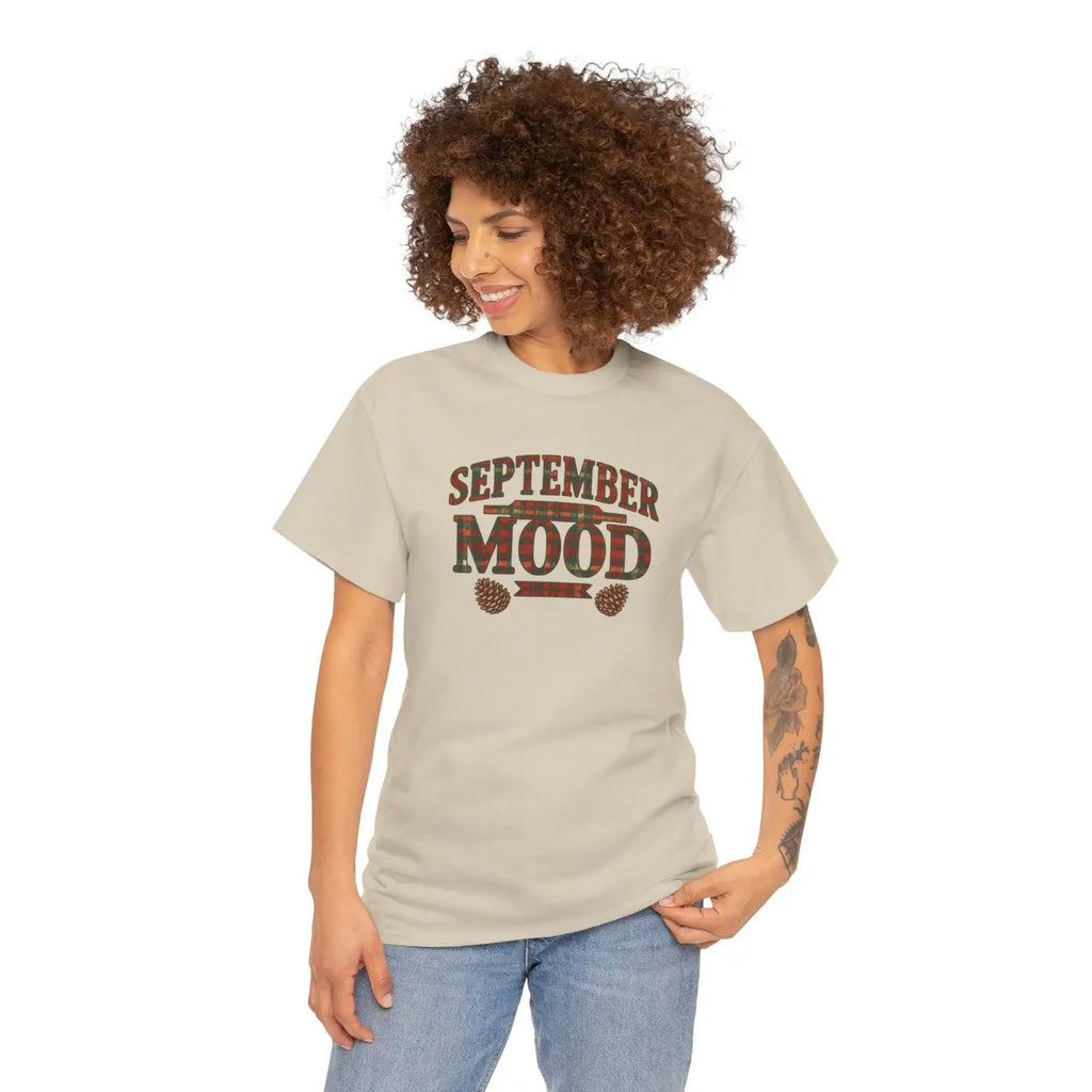 September Mood Tee - Cozy Fall All-Day Comfort - DipaliZ