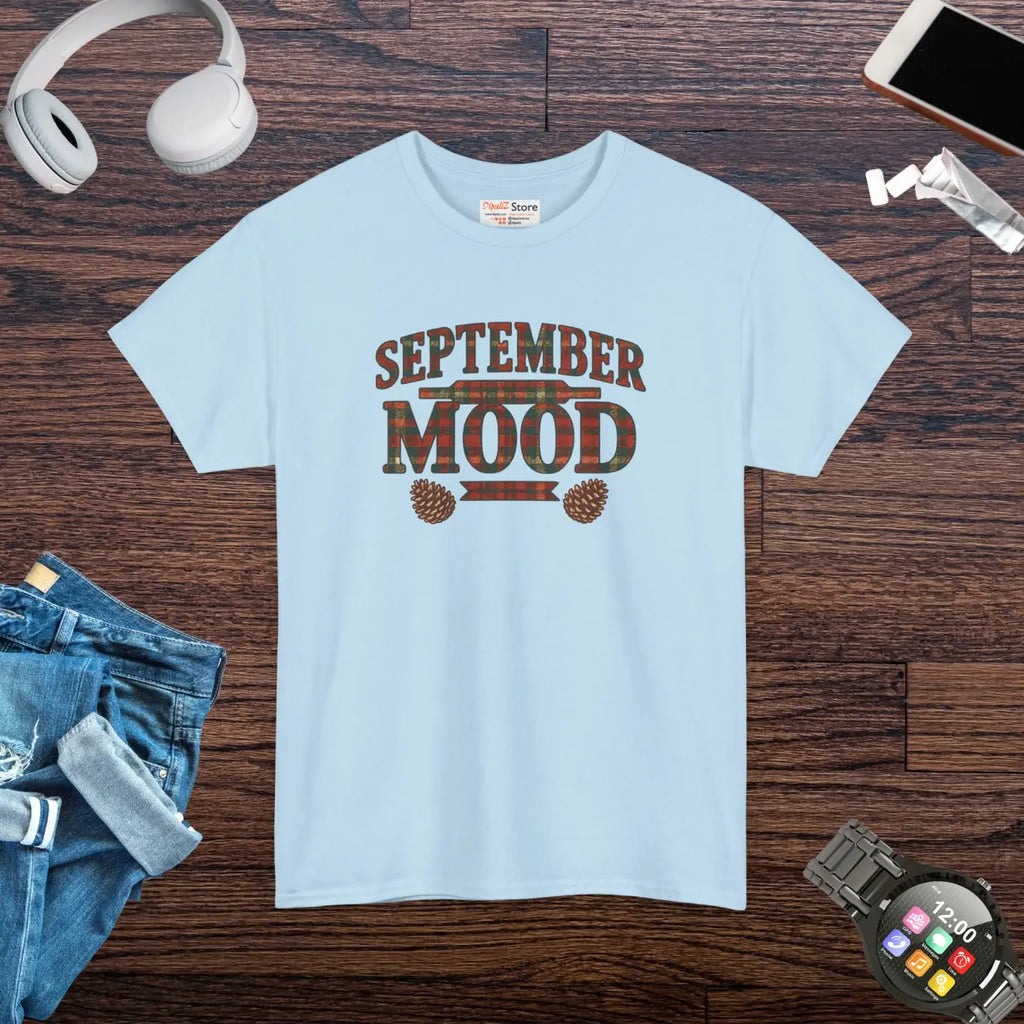 September Mood Tee - Cozy Fall All-Day Comfort - DipaliZ