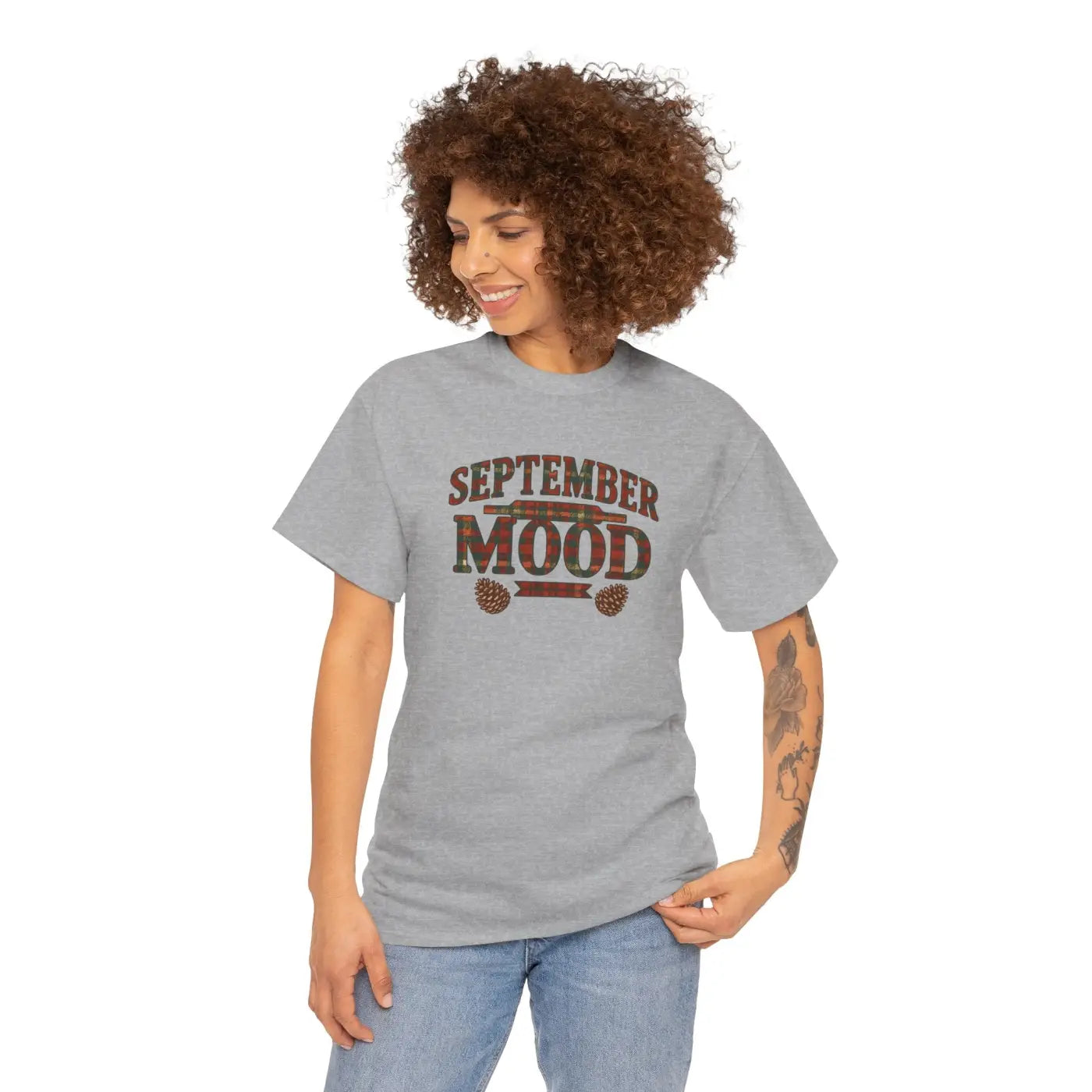 September Mood Tee - Cozy Fall All-Day Comfort - DipaliZ