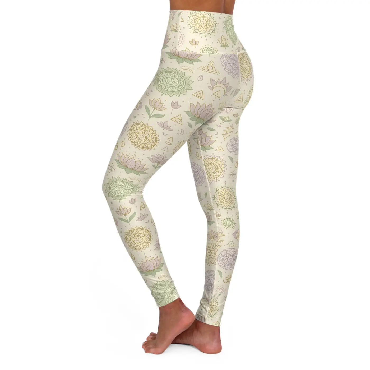 High Waisted Yoga Leggings - Mindful Workouts - DipaliZ