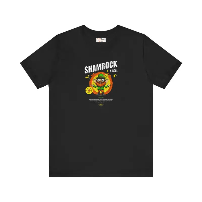 Shamrock and Roll Patricks Day Tee - Unisex Jersey - DipaliZ