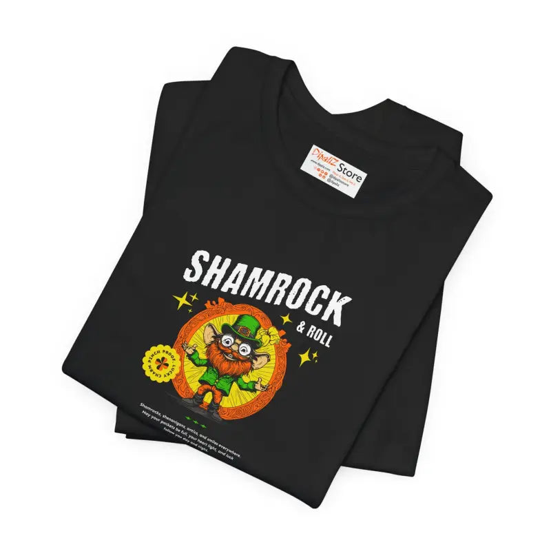Shamrock and Roll Patricks Day Tee - Unisex Jersey - DipaliZ