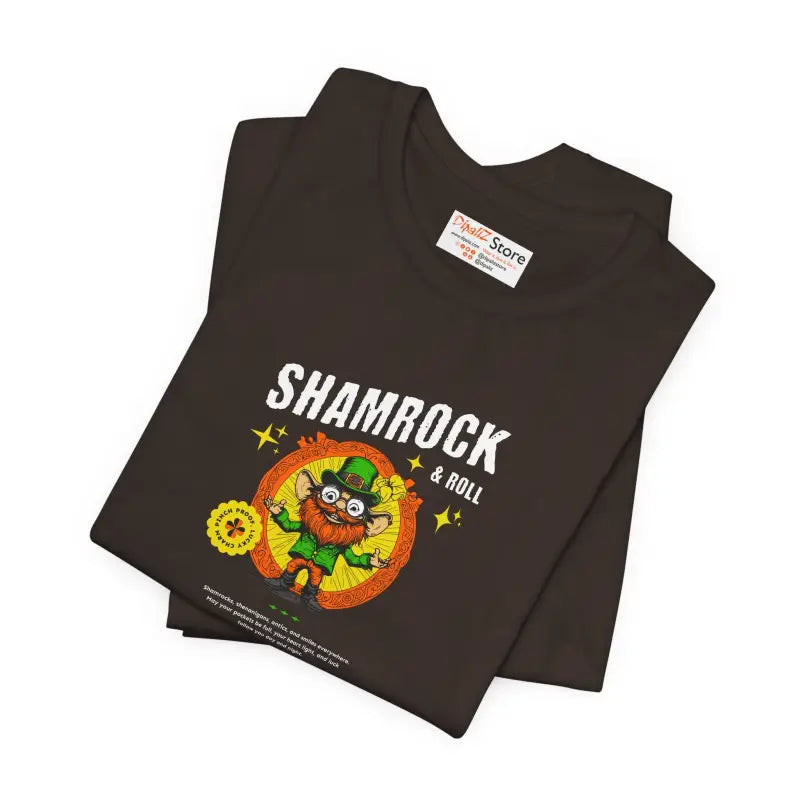 Shamrock and Roll Patricks Day Tee - Unisex Jersey - DipaliZ