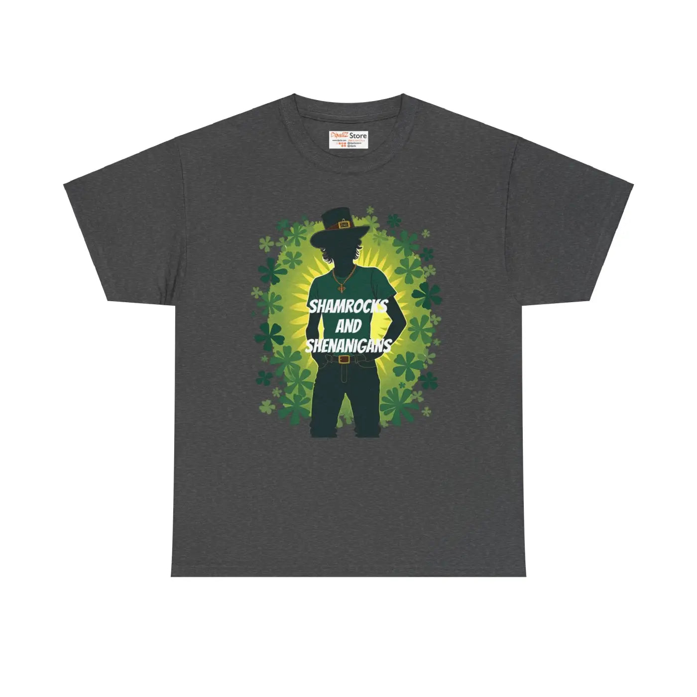 Leprechaun Unisex Heavy Cotton Tee - St Patricks Day - DipaliZ