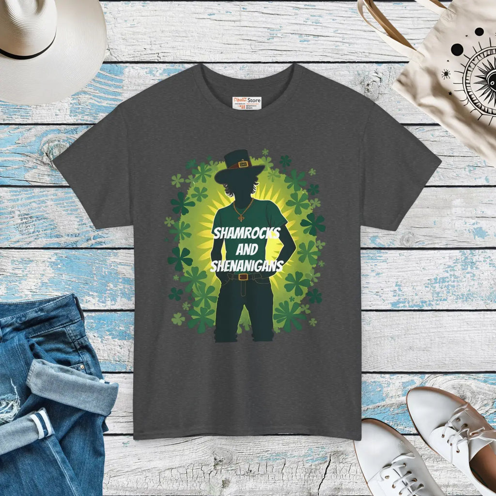 Leprechaun Unisex Heavy Cotton Tee - St Patricks Day - DipaliZ