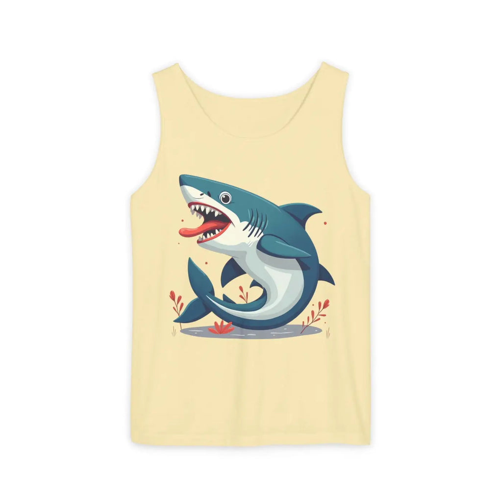Bold Shark Graphic Unisex Tank - Summer Apparel - DipaliZ