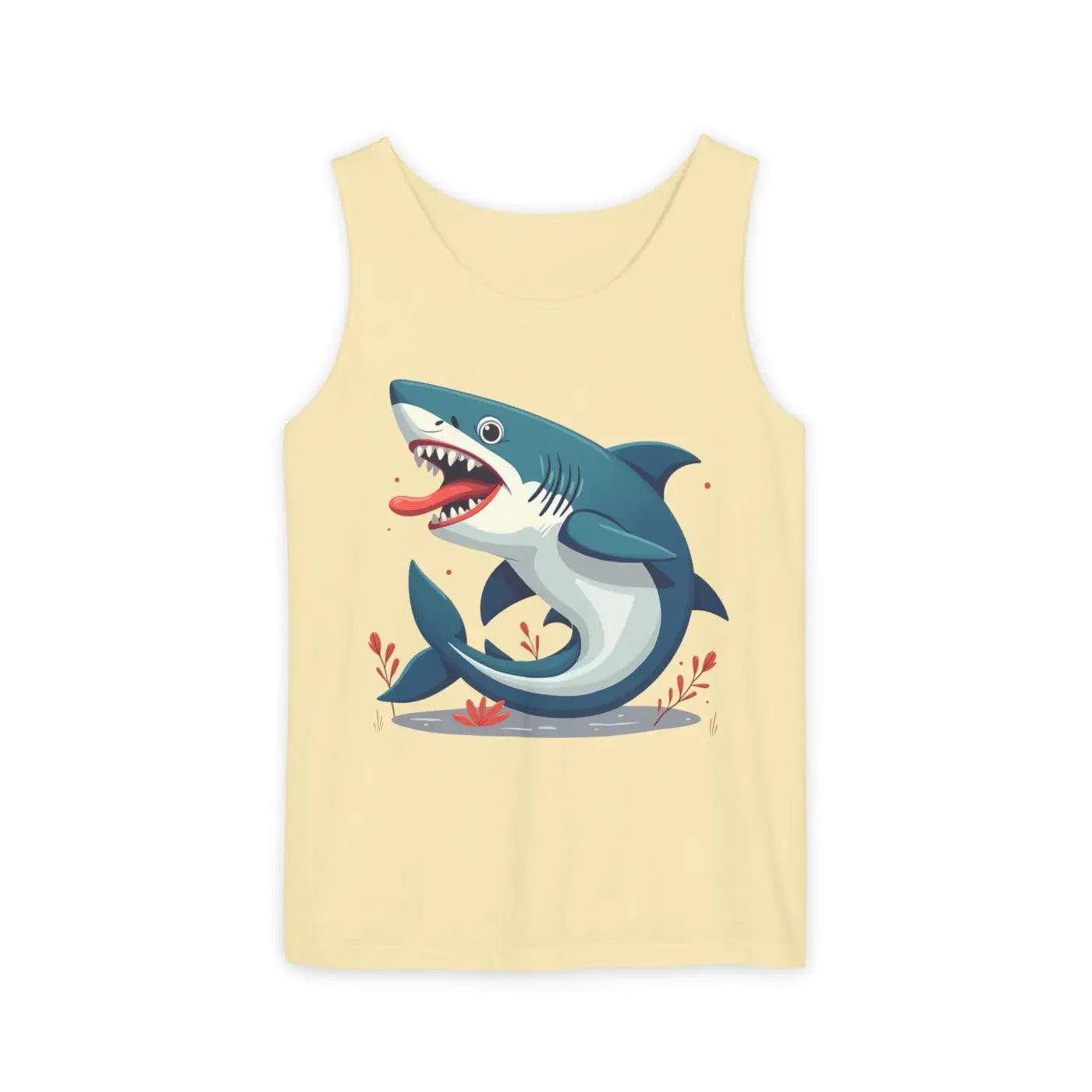 Bold Shark Graphic Unisex Tank - Summer Apparel - DipaliZ