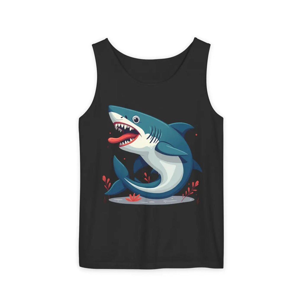 Bold Shark Graphic Unisex Tank - Summer Apparel - DipaliZ