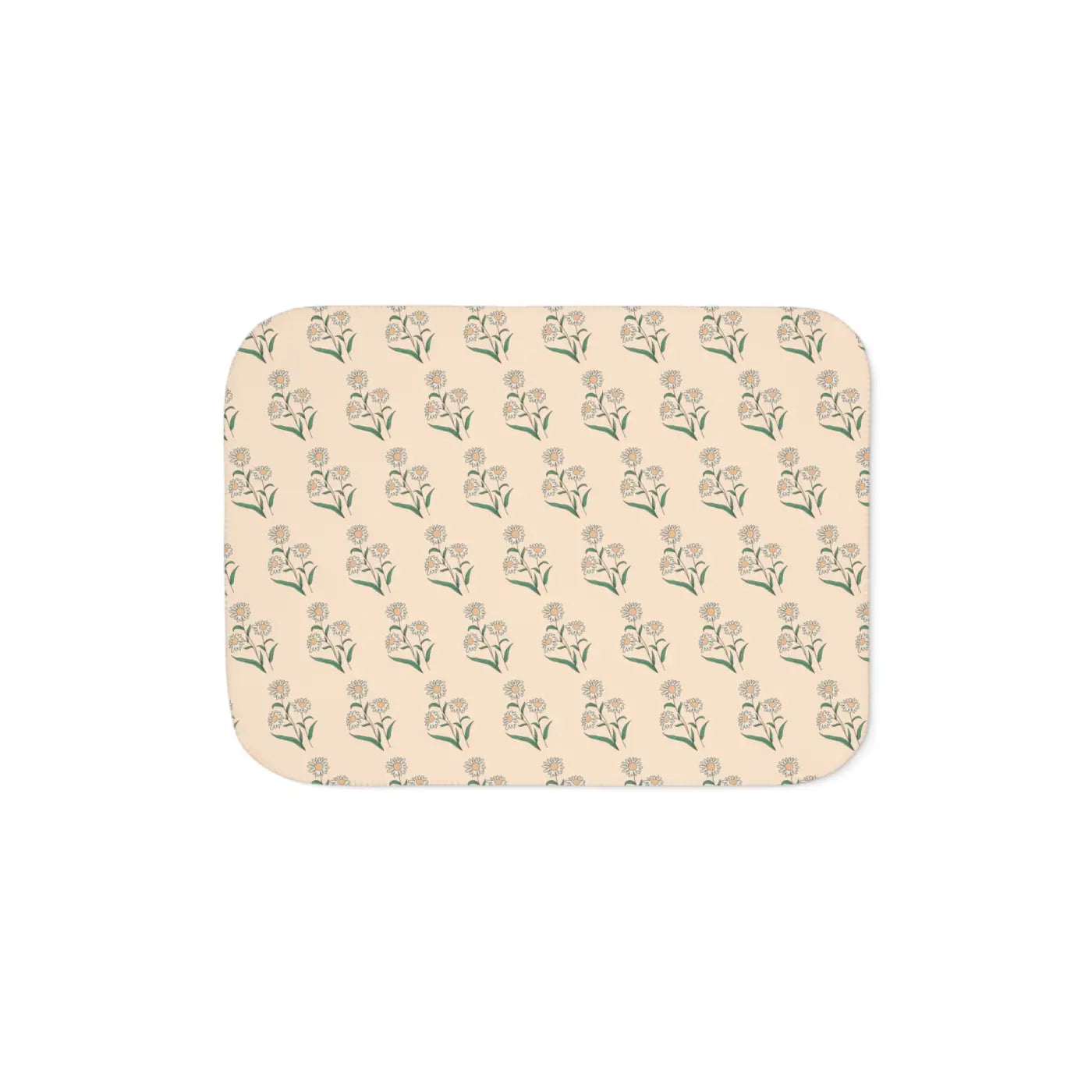 Sherpa Blanket - Daisy Flowers in Two Colors - DipaliZ