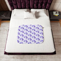 Purple Flower Sherpa Blanket - Cozy Chic Comfort - DipaliZ