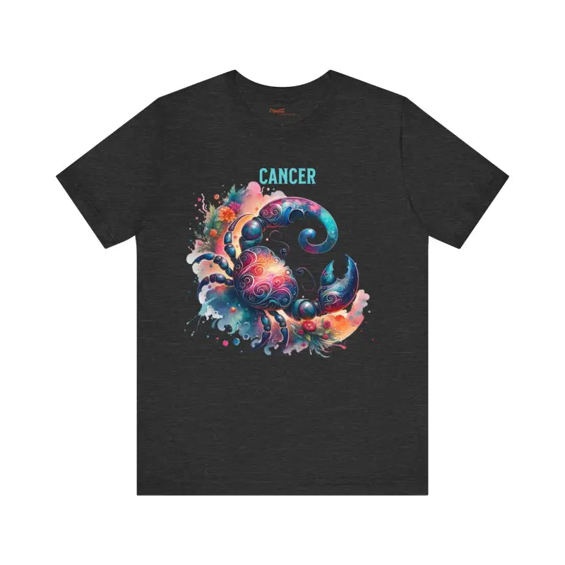 Cancer Zodiac Sign Tee - Celestial Crab Design - DipaliZ