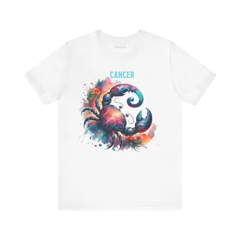 Cancer Zodiac Sign Tee - Celestial Crab Design - DipaliZ