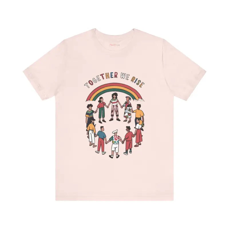 Unisex Jersey Tee - Shine Bright Ribbed Knit Collar - DipaliZ
