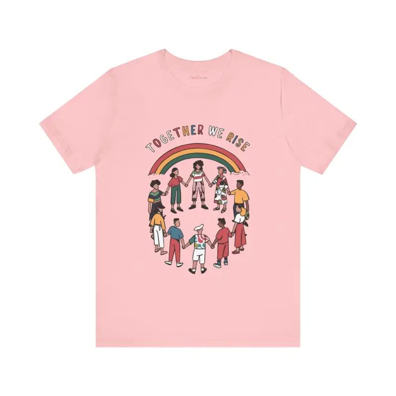 Unisex Jersey Tee - Shine Bright Ribbed Knit Collar - DipaliZ