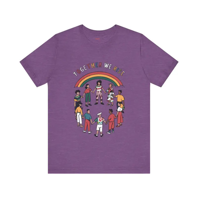 Unisex Jersey Tee - Shine Bright Ribbed Knit Collar - DipaliZ