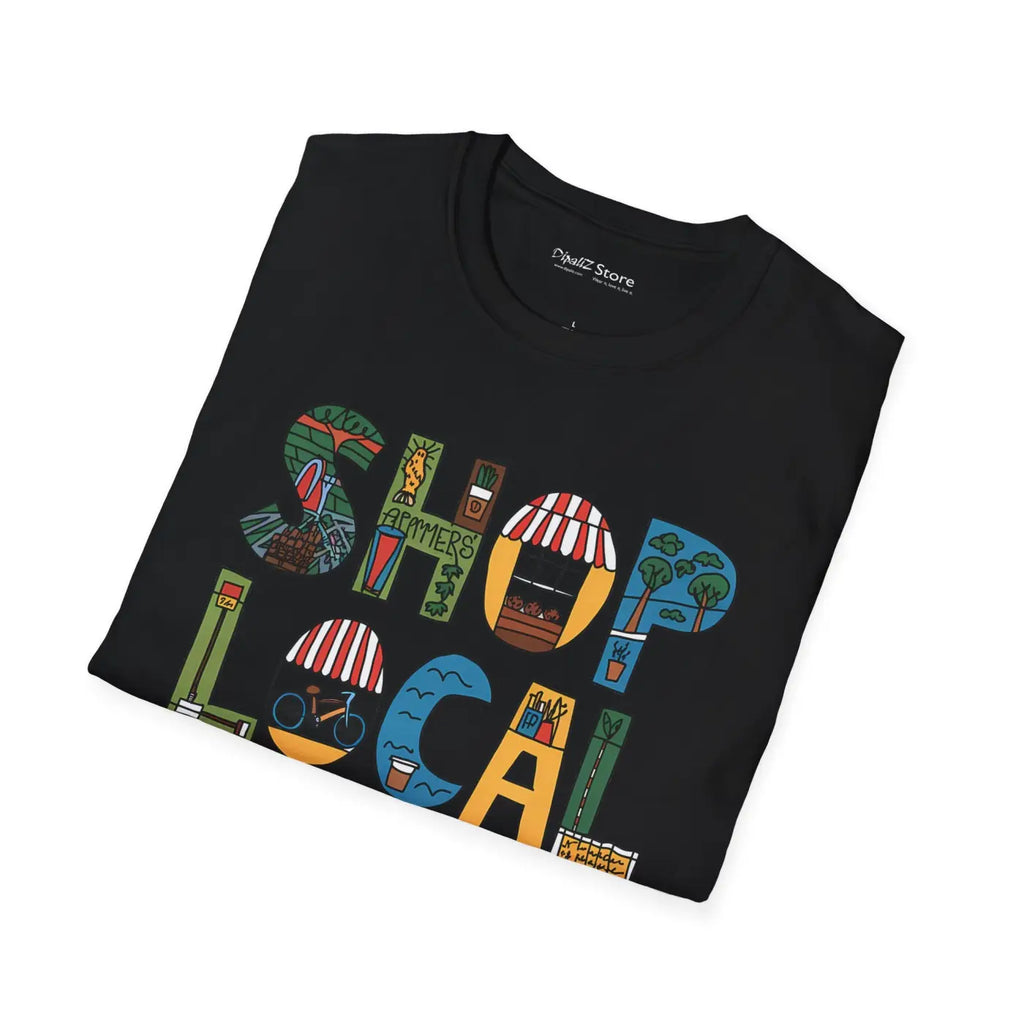 Unisex Softstyle Tee - Rock Local Vibes Everyday - DipaliZ