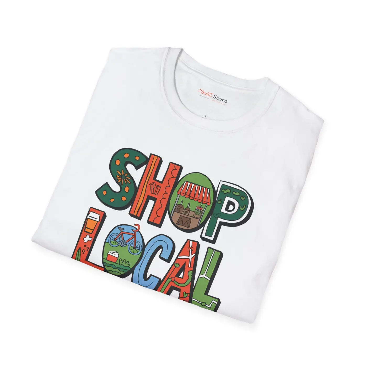 Shop Local Unisex Soft Cotton T-Shirt - Trendy Comfort - DipaliZ