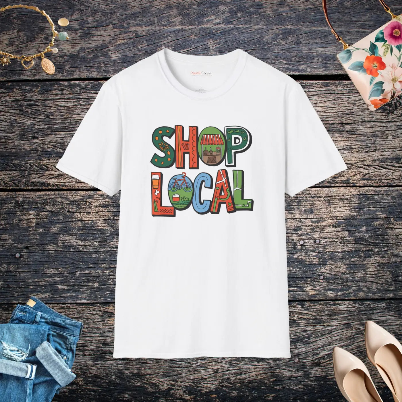 Shop Local Unisex Soft Cotton T-Shirt - Trendy Comfort - DipaliZ