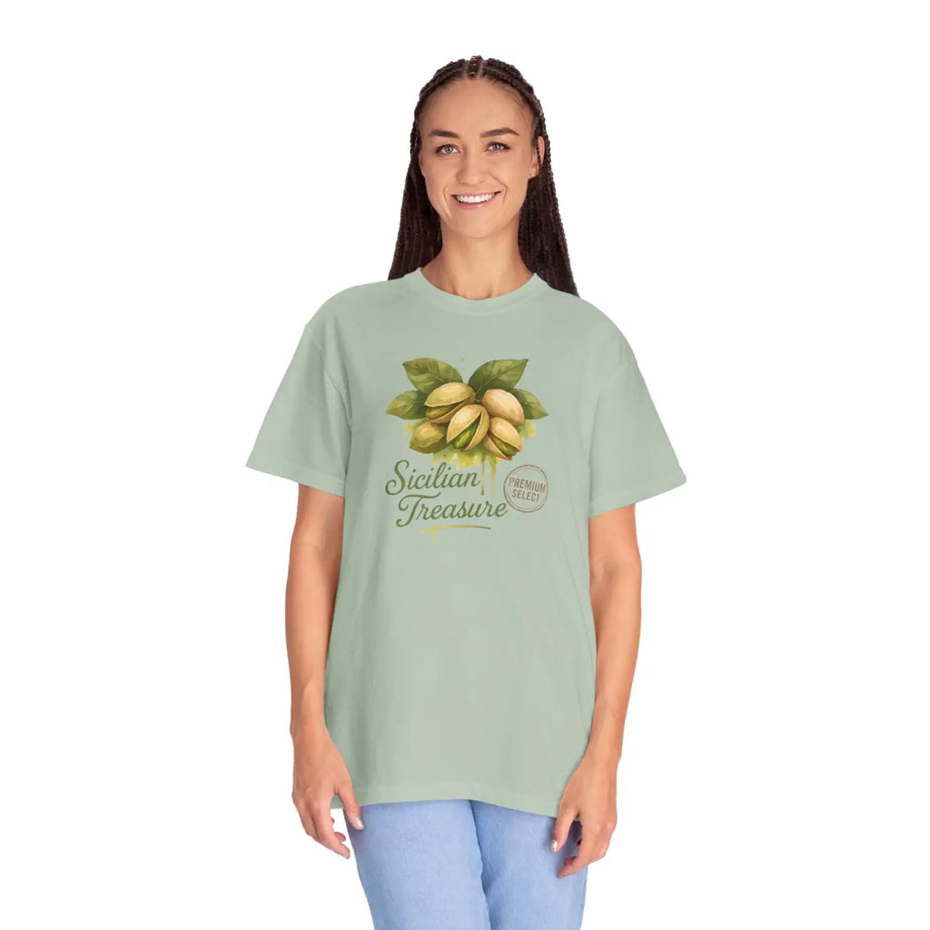 Botanical Print Shirt - Sicilian Treasure Unisex Garment-Dyed - DipaliZ