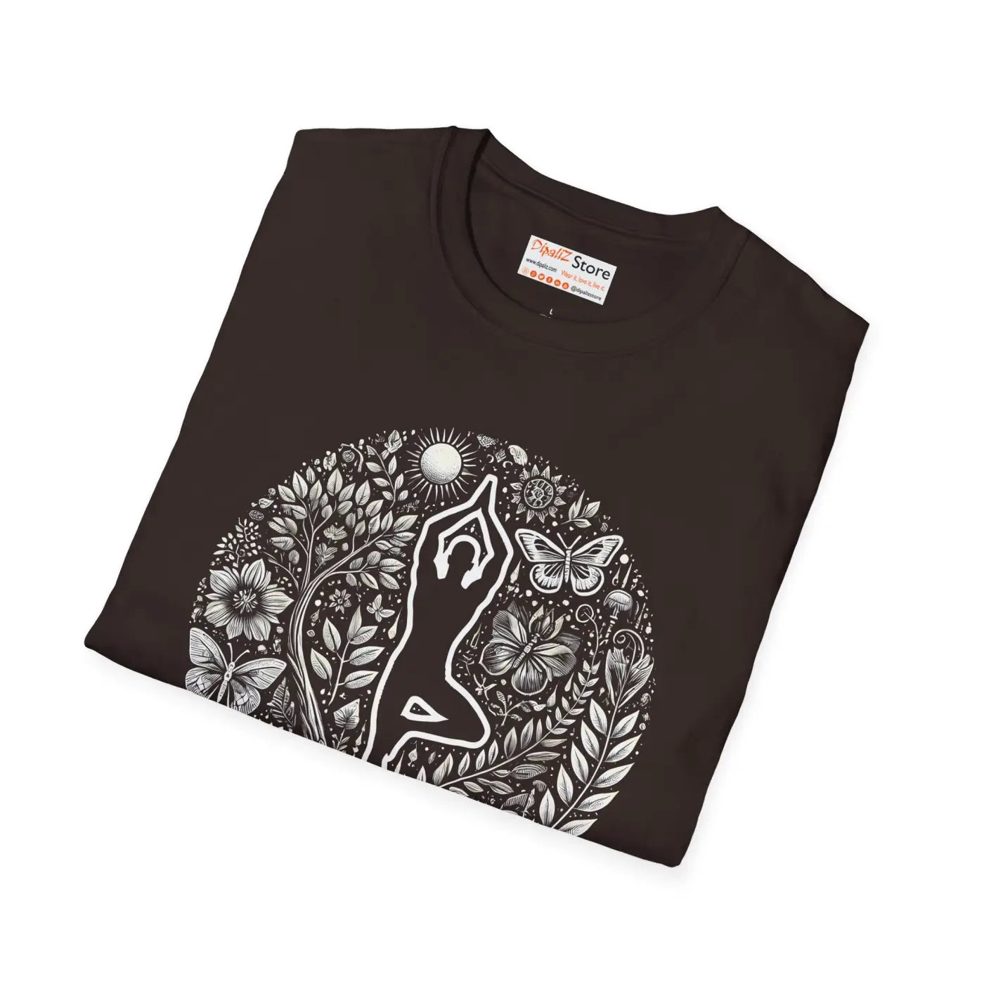 Yoga Pose Unisex Softstyle Tee - Zen Comfort Style - DipaliZ