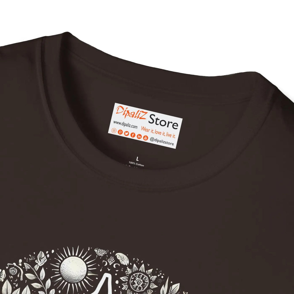 Yoga Pose Unisex Softstyle Tee - Zen Comfort Style - DipaliZ