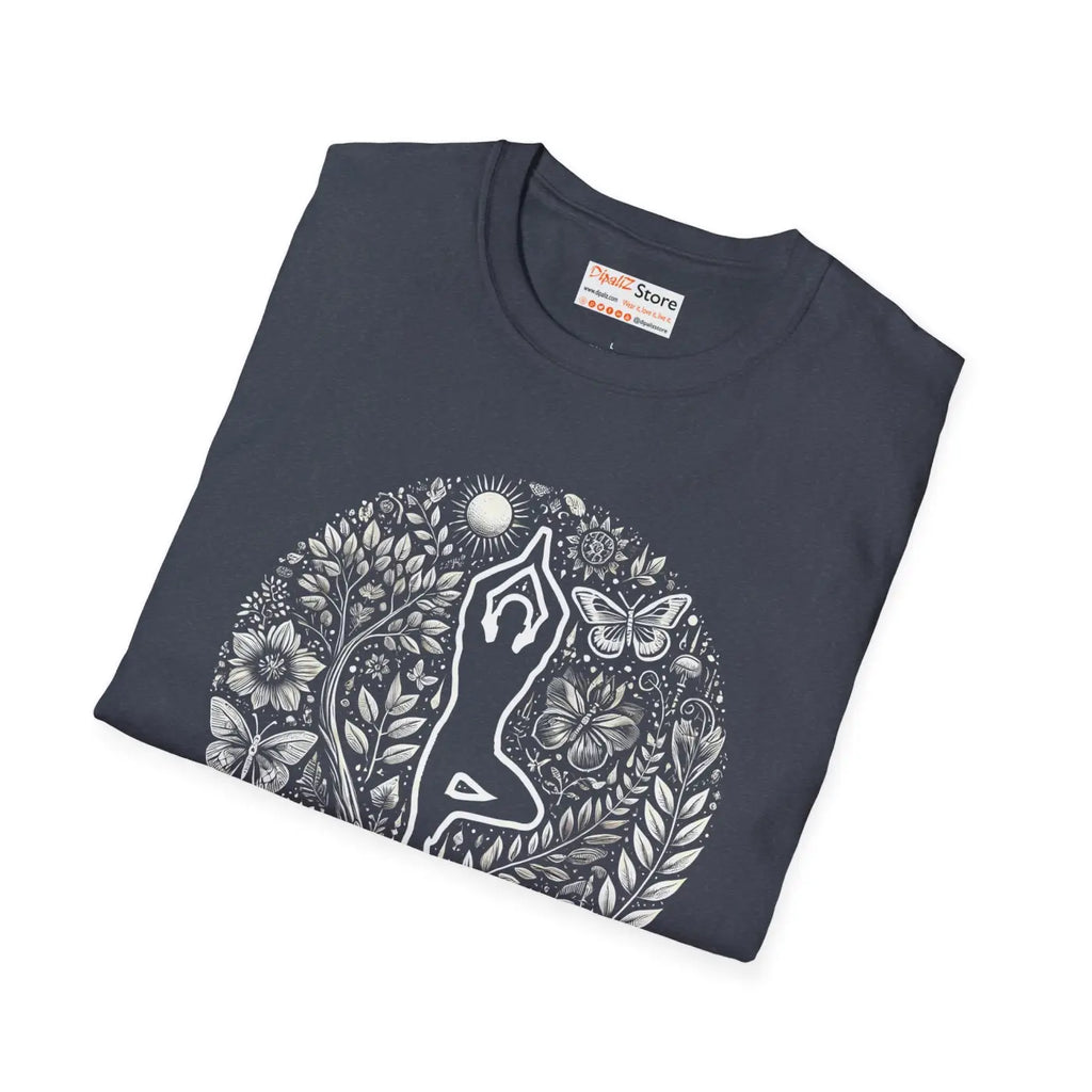 Yoga Pose Unisex Softstyle Tee - Zen Comfort Style - DipaliZ
