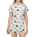 Floral Bliss Print Tee Dress - Tagless Comfort Design - DipaliZ