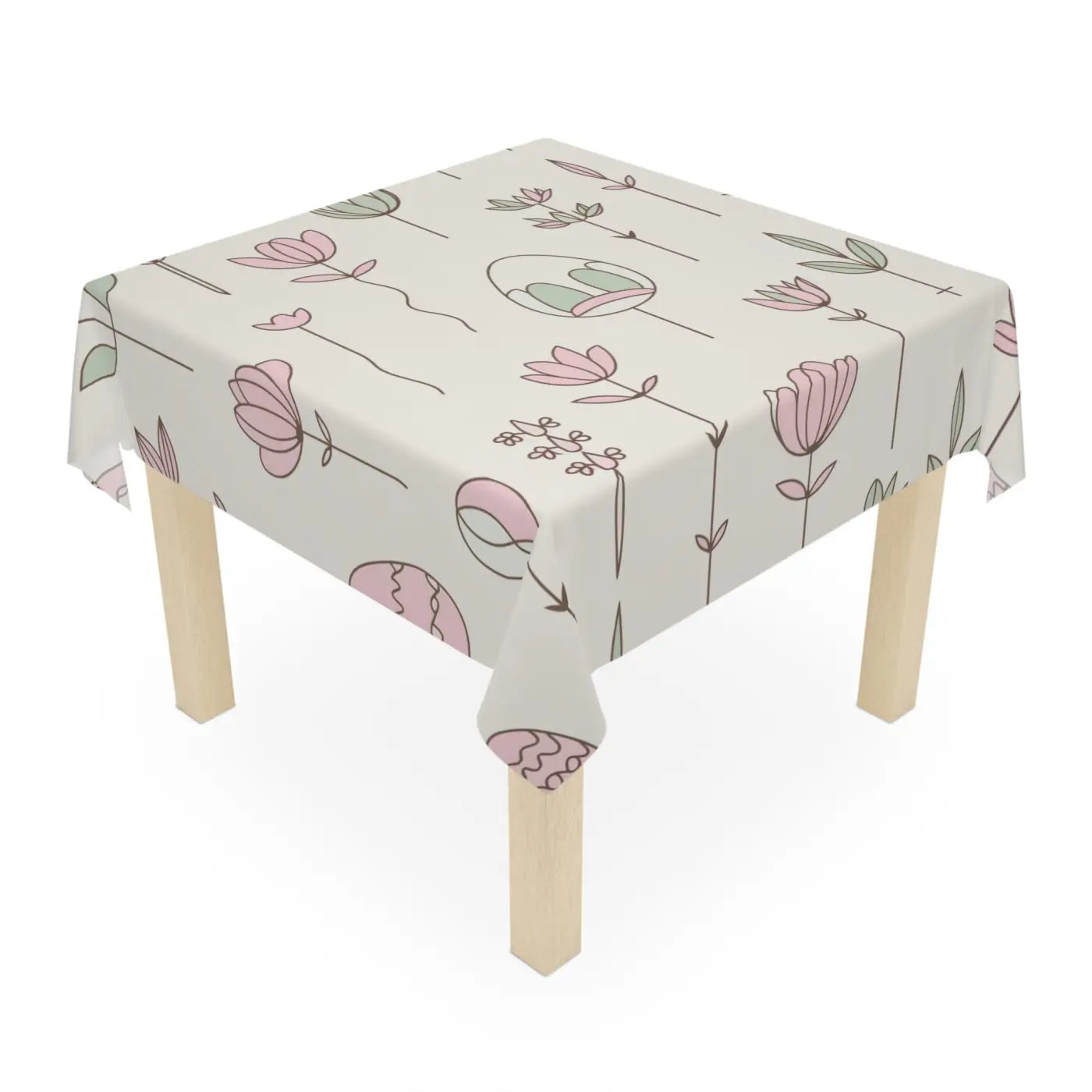 Elegant Easter Blossom Tablecloth - Polyester Dining - DipaliZ