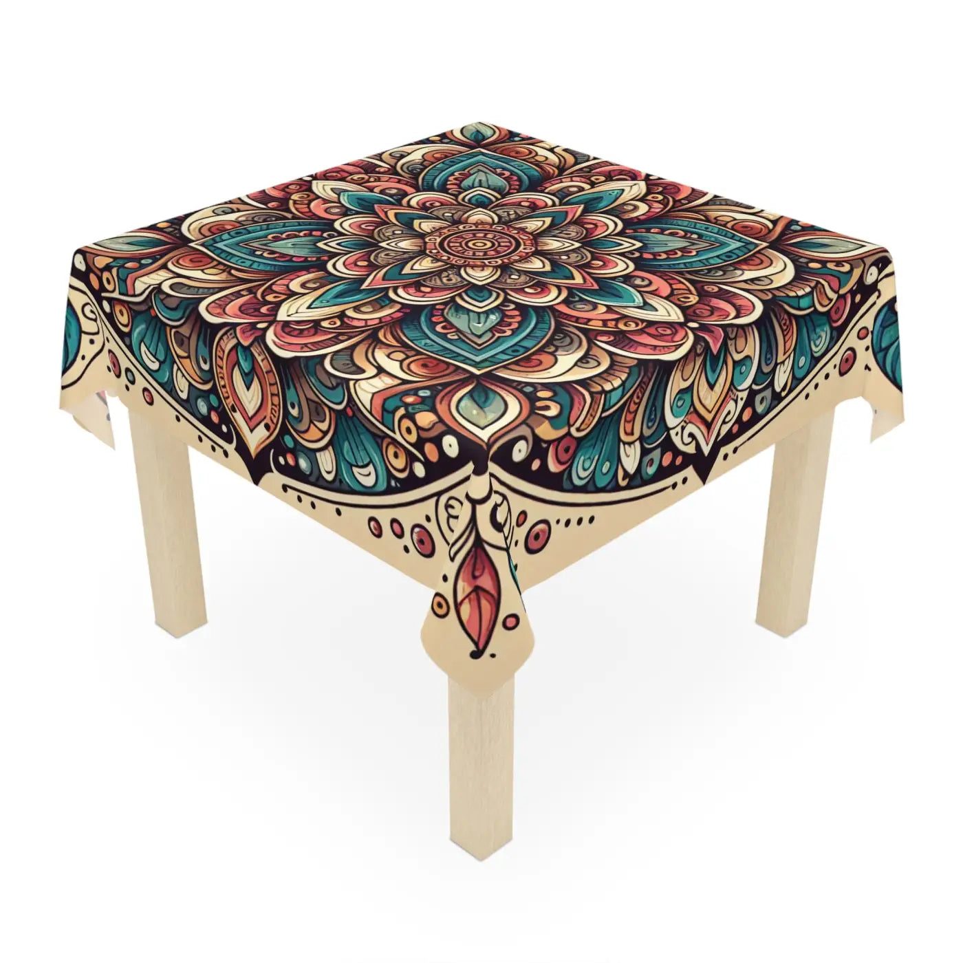 Geometric Oasis Tablecloth - Elegant Home Decor One-Sided Print - DipaliZ