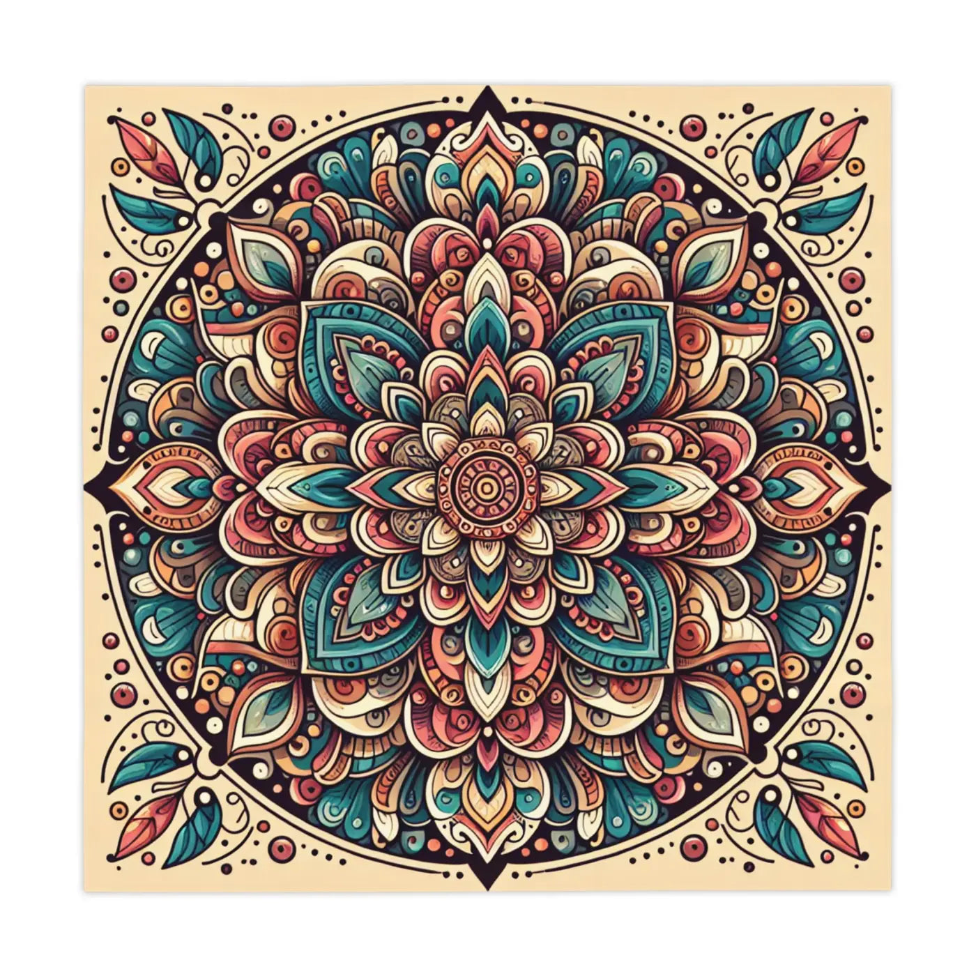 Geometric Oasis Tablecloth - Elegant Home Decor One-Sided Print - DipaliZ