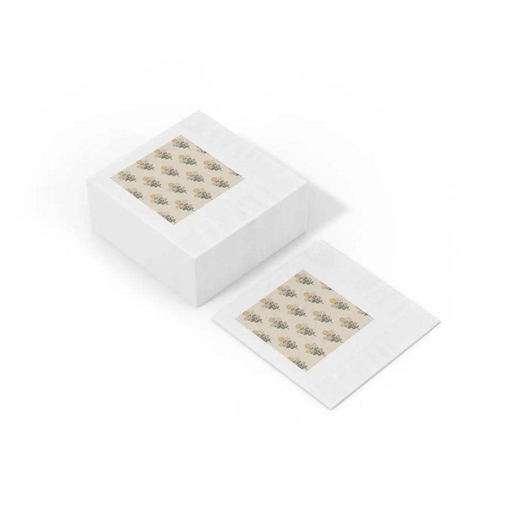 White Coined Paper Napkins - Elegant Party Essential - DipaliZ