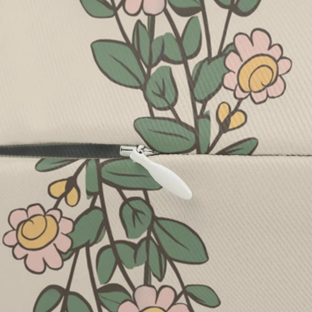 Farmhouse Floral Spun-Polyester Lumbar Pillow - Home Decor - DipaliZ