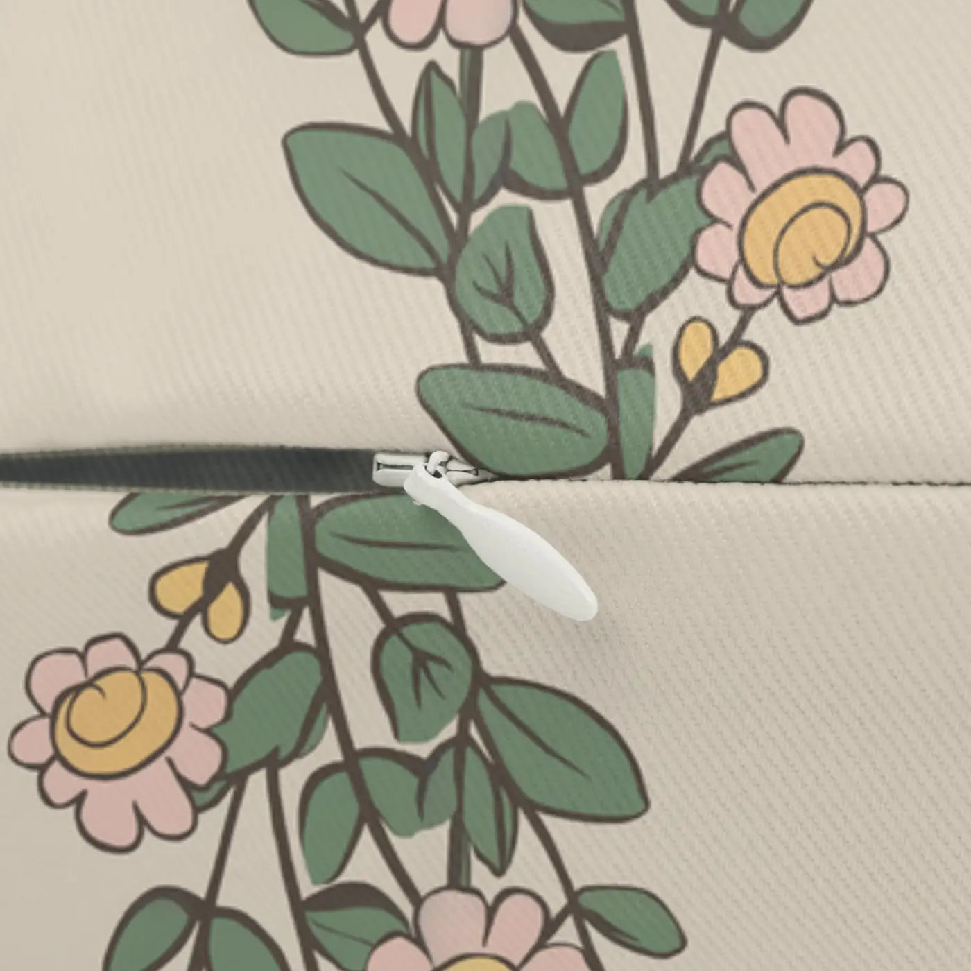 Farmhouse Floral Spun-Polyester Lumbar Pillow - Home Decor - DipaliZ