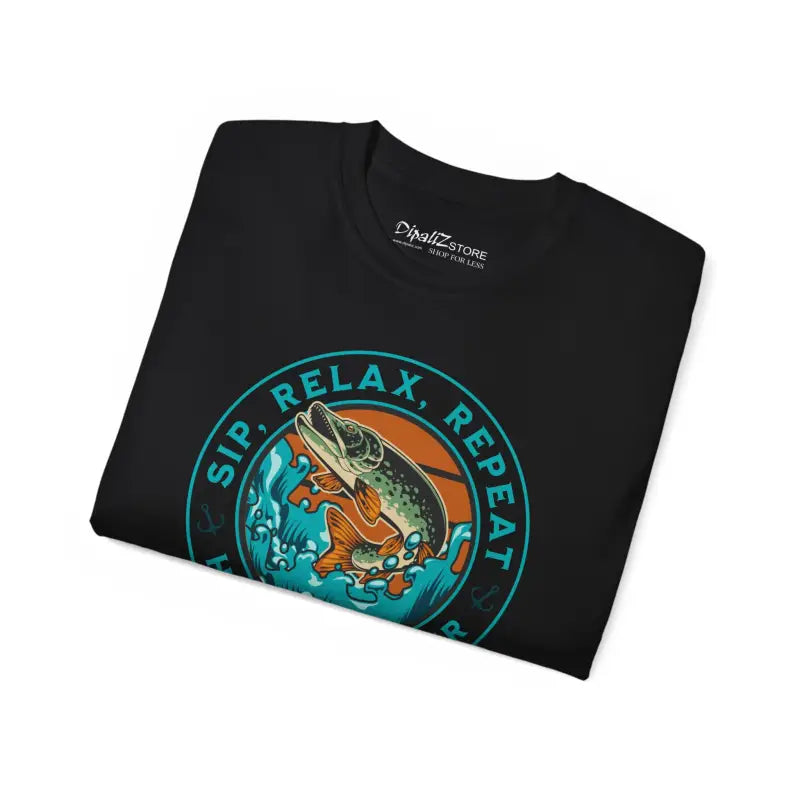 Happy Camper Tee - Sip Relax Repeat Adventure Style - DipaliZ
