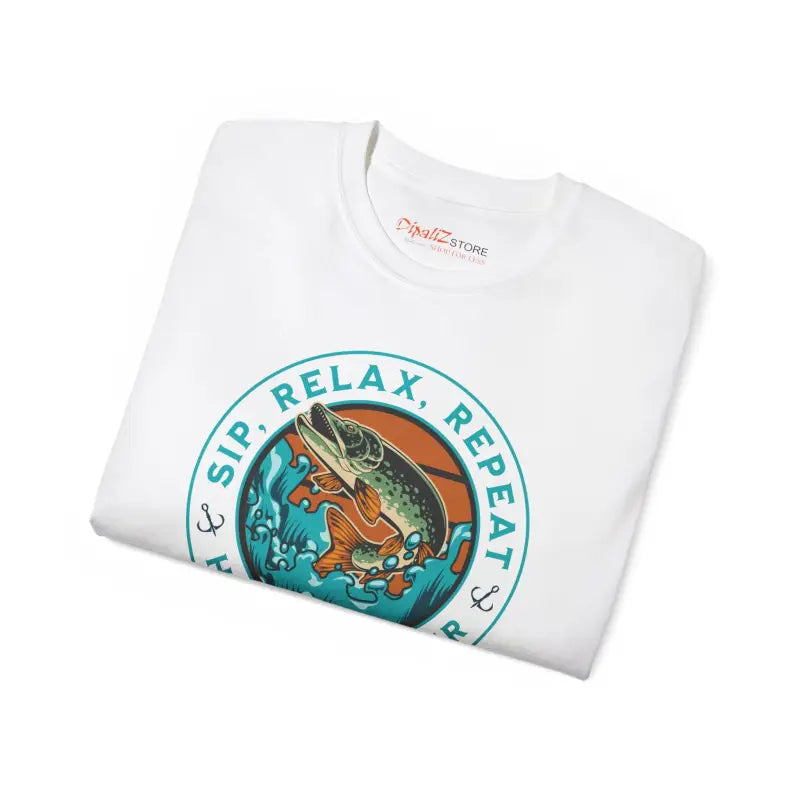Happy Camper Tee - Sip Relax Repeat Adventure Style - DipaliZ