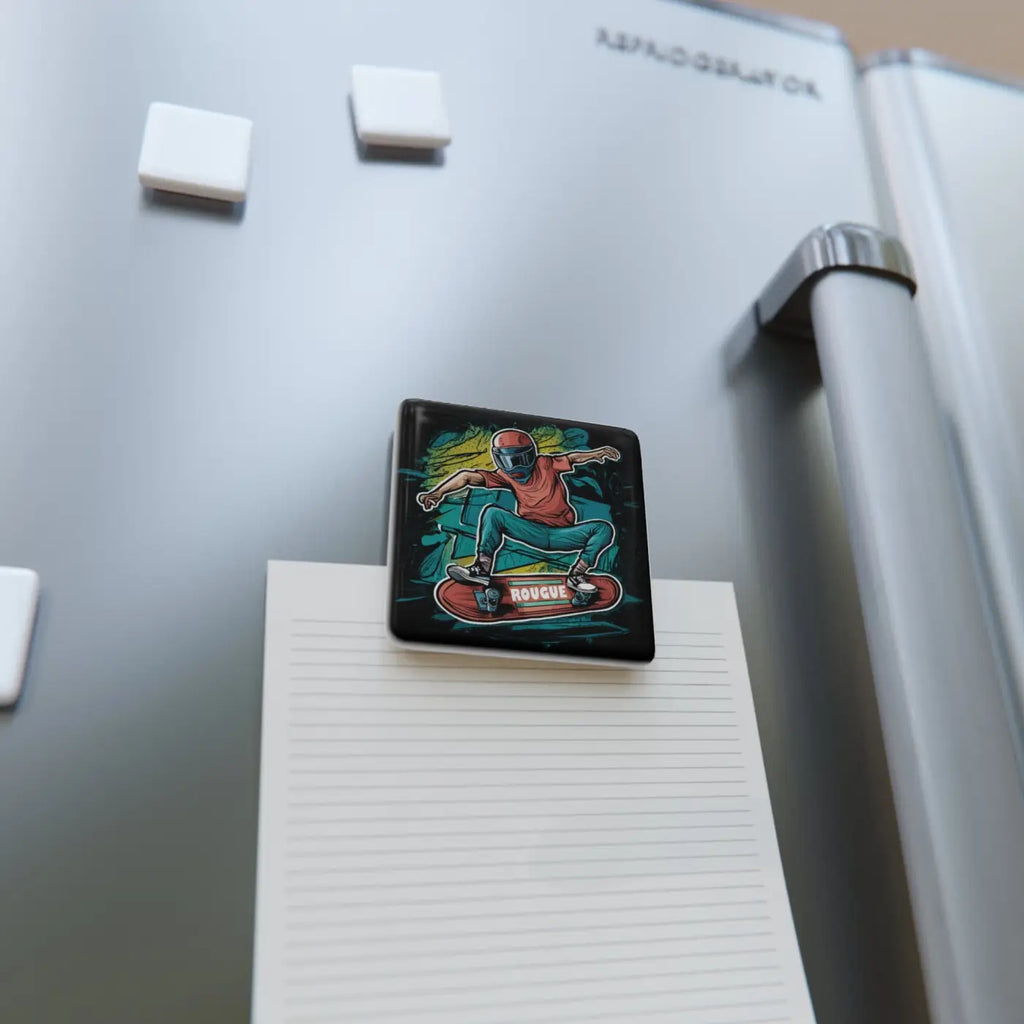 Skateboard Porcelain Magnet - Vibrant Color Reproduction - DipaliZ