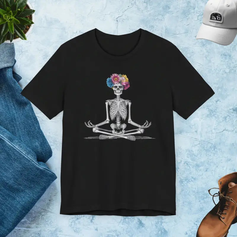 Yoga Skeleton Unisex Jersey Short Sleeve Tee - DipaliZ