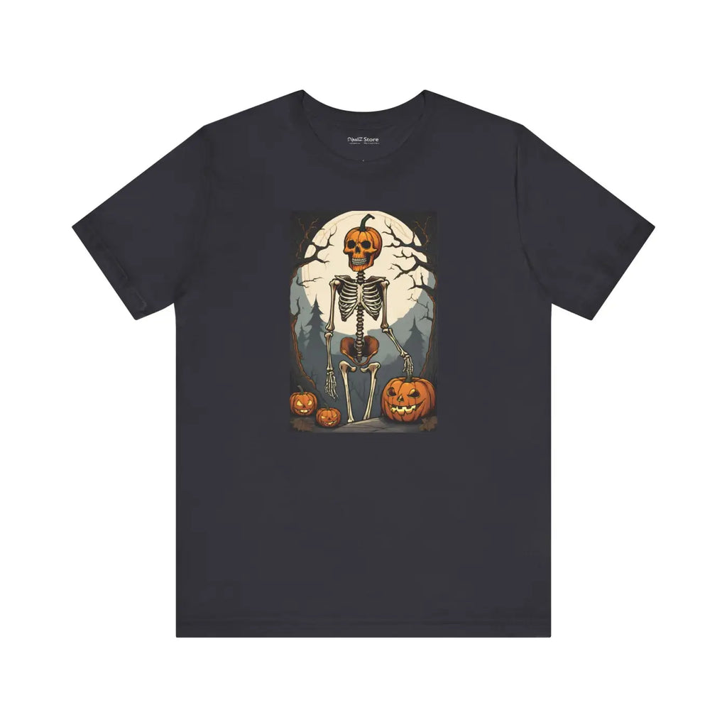 Playful Skeleton Unisex Jersey Short Tee - Halloween - DipaliZ