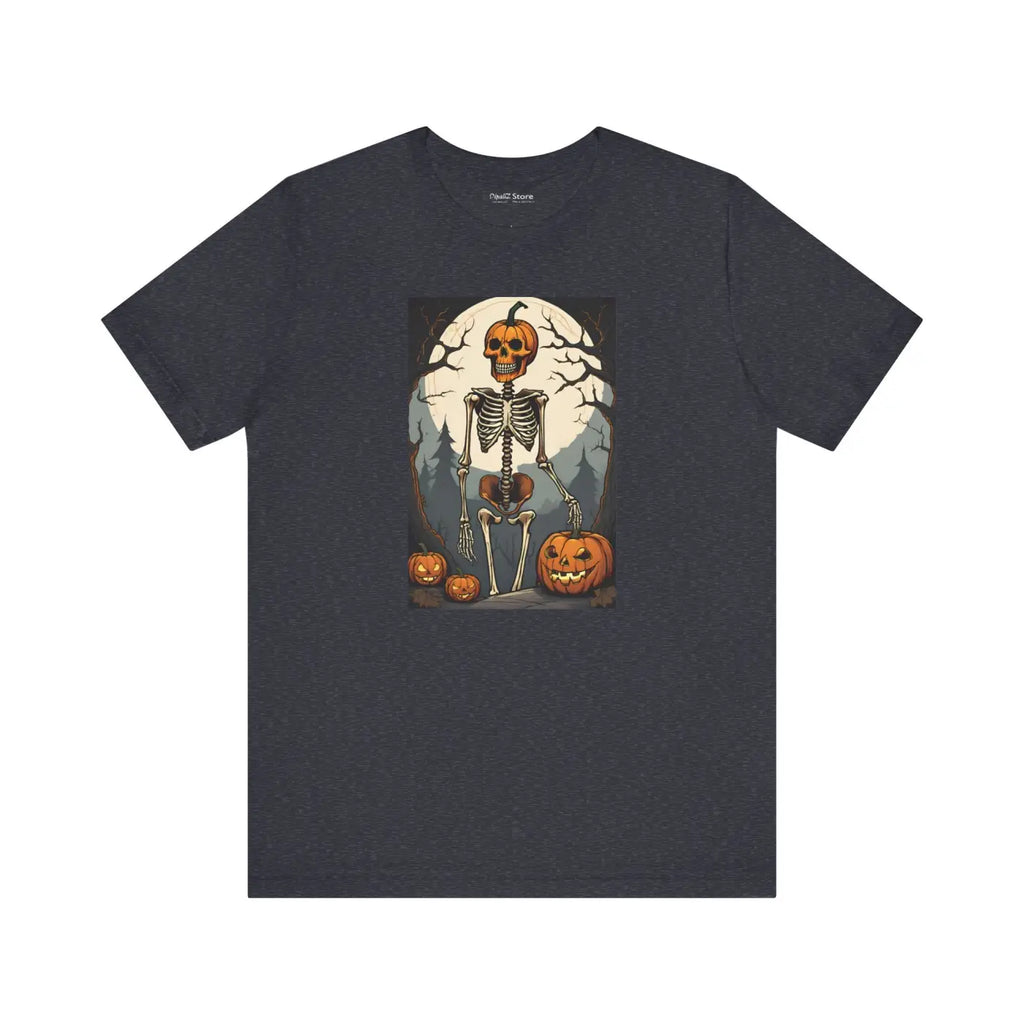 Playful Skeleton Unisex Jersey Short Tee - Halloween - DipaliZ