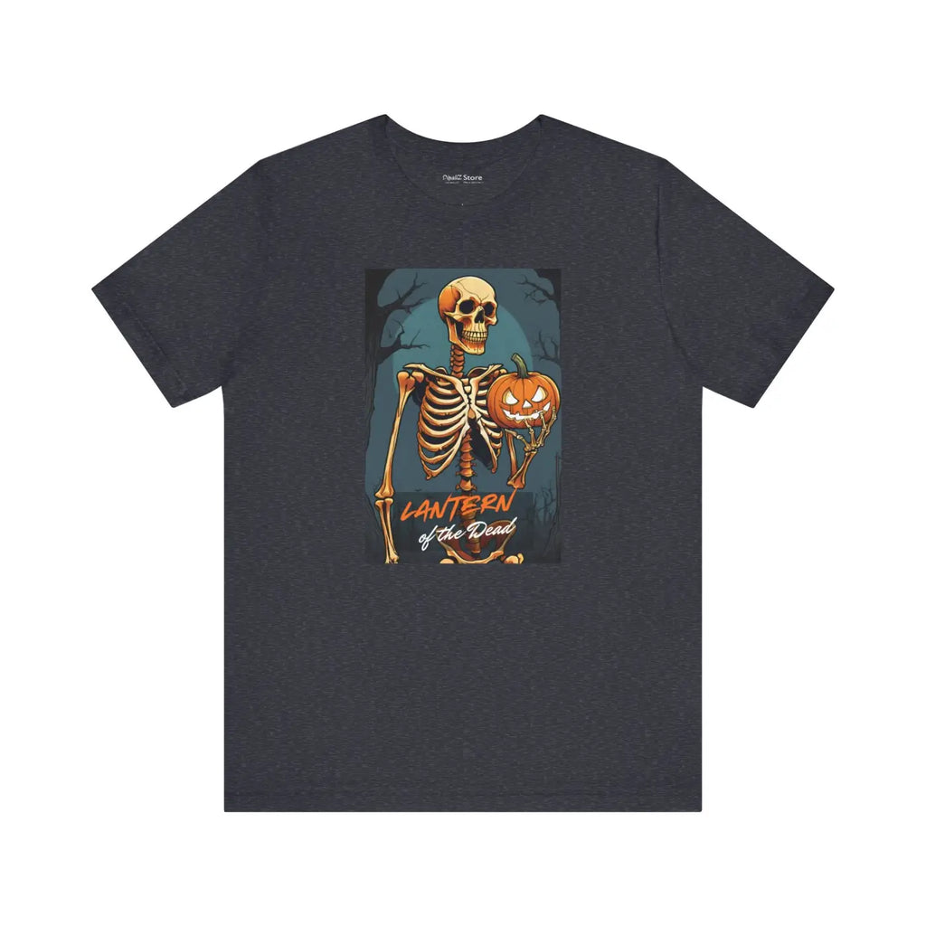 Spooky Season Tee - Cool Skeleton Jack O Lantern Design - DipaliZ
