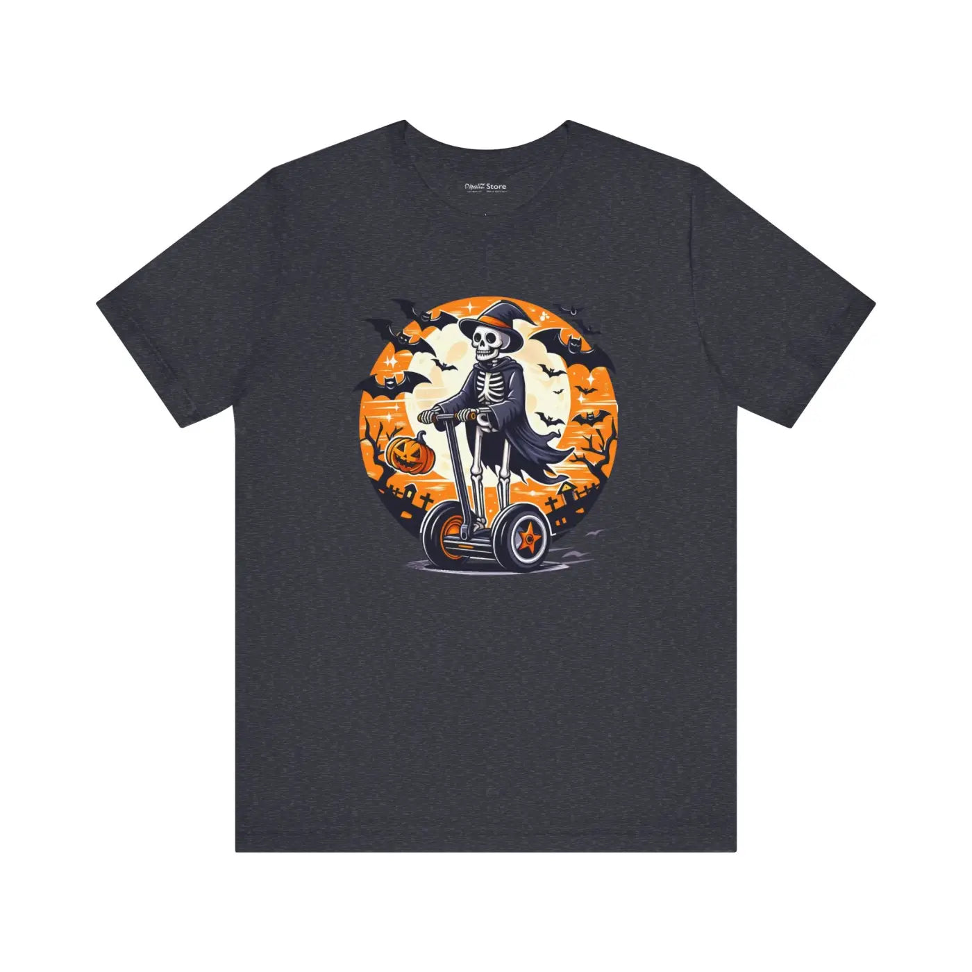 Spooky Skeleton Segway Tee - Hauntingly Cool Unisex Jersey - DipaliZ